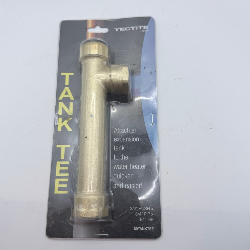 Tectite Apollo‎ Tank Tee 3/4 Inch Push x 3/4 FIP x 3/4 FIP Brass 69TANKTEE